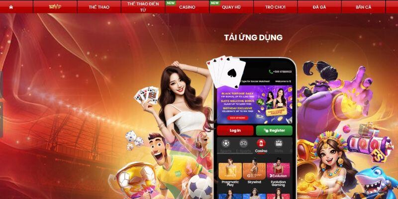 Các bước tải app 12BET